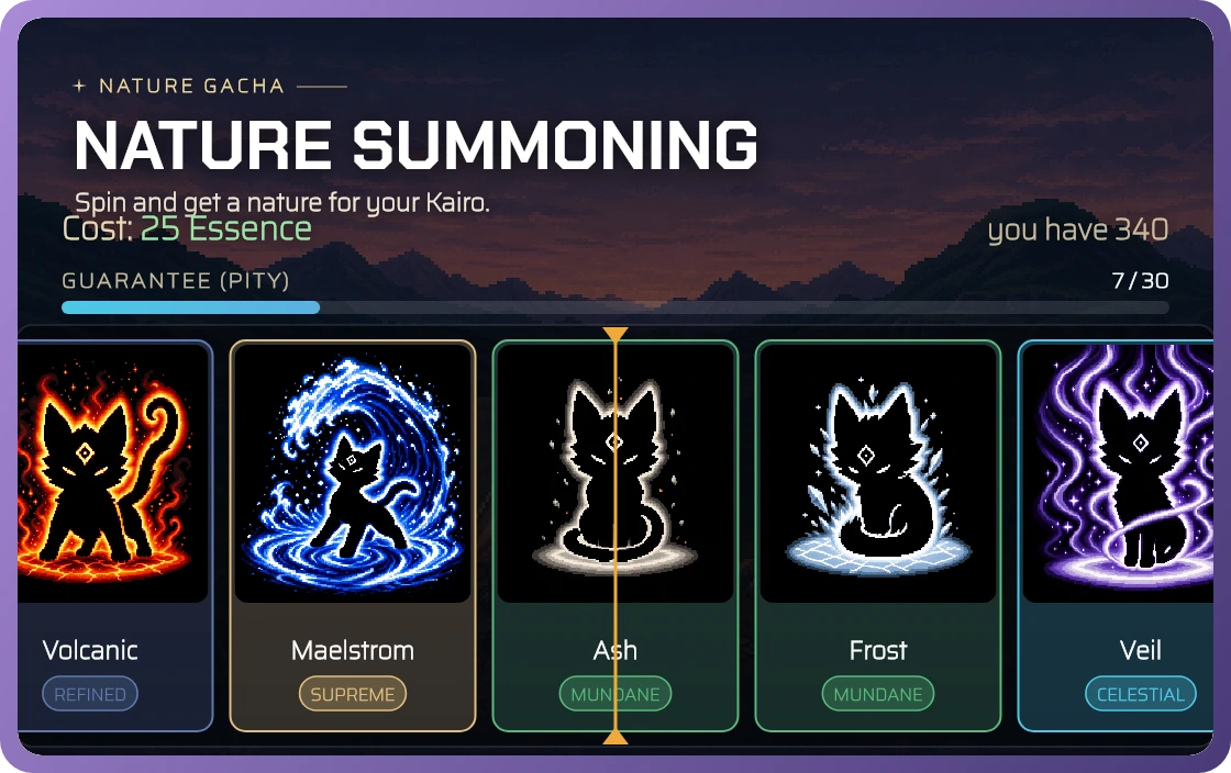 Real Natures card in Discord