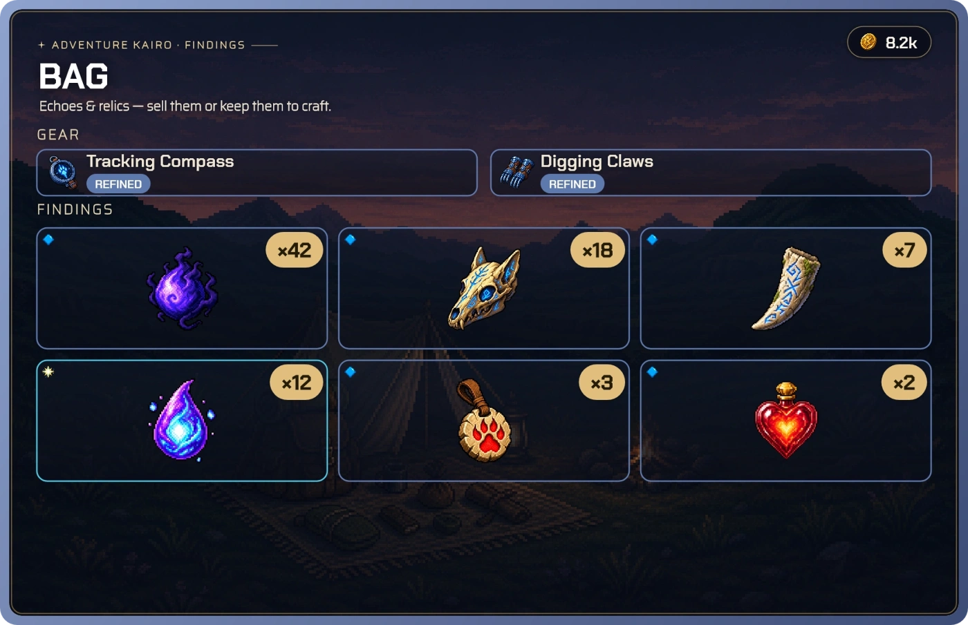Real Bag card in Discord