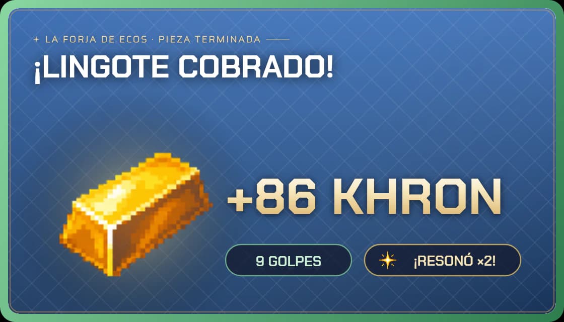 An ingot cashed in. The ones that crack burn a slot of the daily allowance just like this one, so overreaching costs you twice.