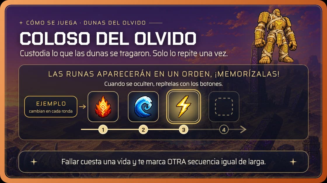 The primer that appears only once, before the first fight: the 10 rounds, the climb from 2 to 6 runes, and the two clocks. It is where you are told that missing does not give you the same sequence back, but a new one.